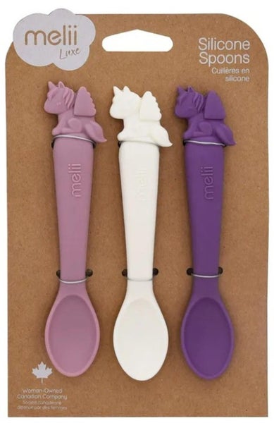 Melii: Silicone Spoons - Luxe Purple (Set of 3) Carousel 3