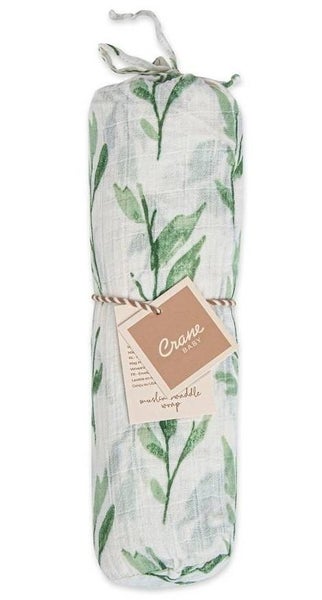 Crane Baby Single Swaddle - Parker Leaf Carousel 2
