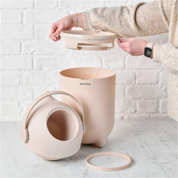 Nattou: DROPY Nappy Bin - Beige Carousel 5