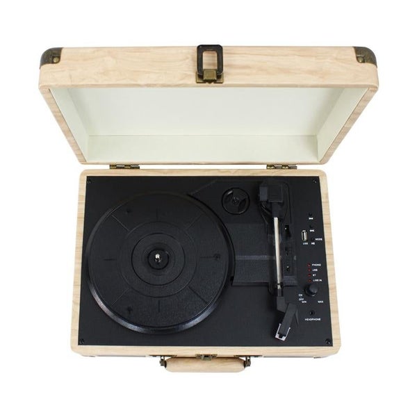 Portable Bluetooth Three-Speed Record Player with Built-in Stereo Speaker -... Carousel 5