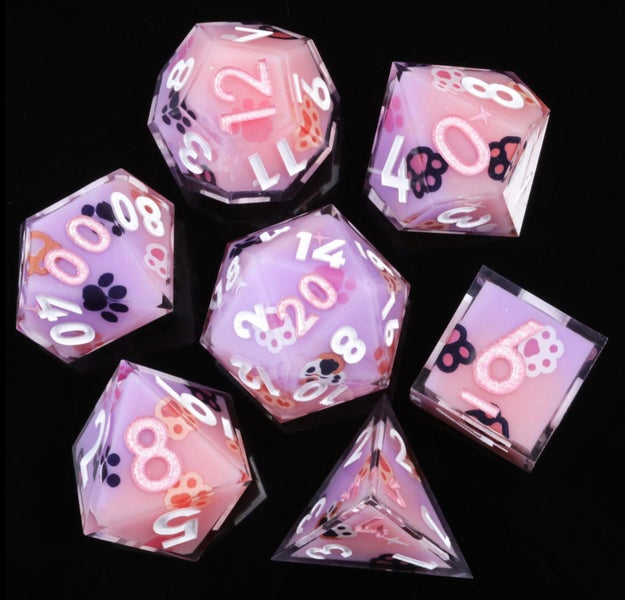 Dudley's Gallery - Toe Beans Sharp Edge Resin Dice Set Carousel 5