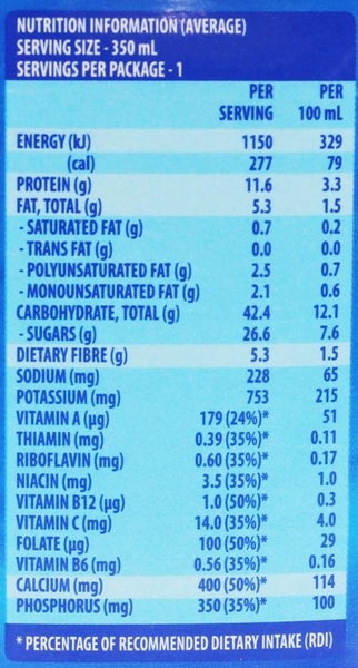UP&GO Liquid Breakfast Choc Ice 350ml (12 Pack) Carousel 4