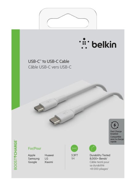 Belkin BoostCharge USB-C Cable 1M - White Carousel 5