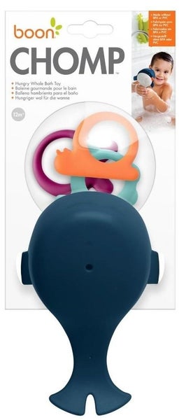 Boon: Chomp Hungry Whale Bath Toy - Navy Carousel 5