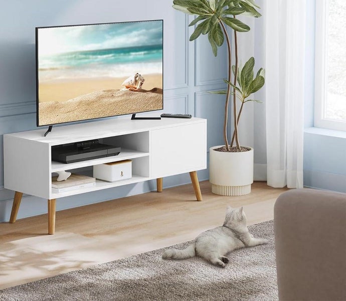VASAGLE TV Cabinet 1.20M - White Carousel 2