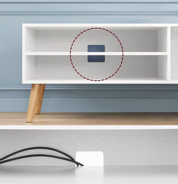 VASAGLE TV Cabinet 1.20M - White Carousel 5