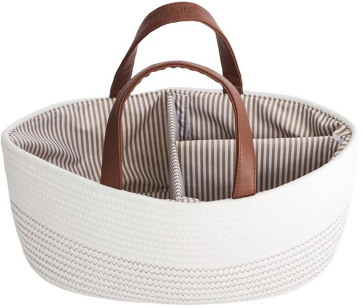Nestling: Nappy Caddy - White Carousel 2