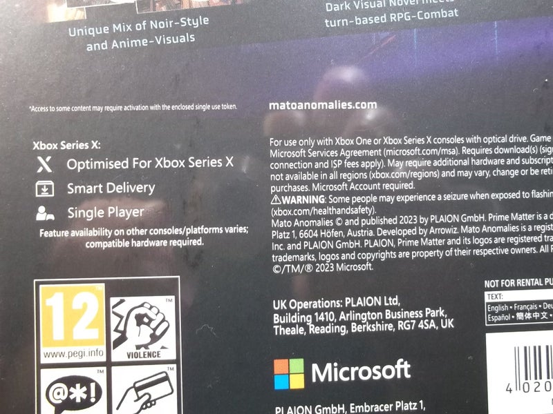 Mato Anomalies Day One Edition - XBOX ONE / Series X Game - BRAND NEW SEALED Carousel 4