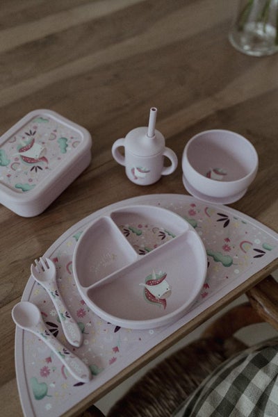 Sassi: Silicone Meal Bowl - Sparkly the Unicorn Carousel 2