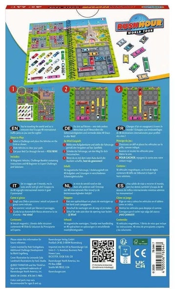 ThinkFun: Rush Hour World Tour Travel Puzzle Carousel 3