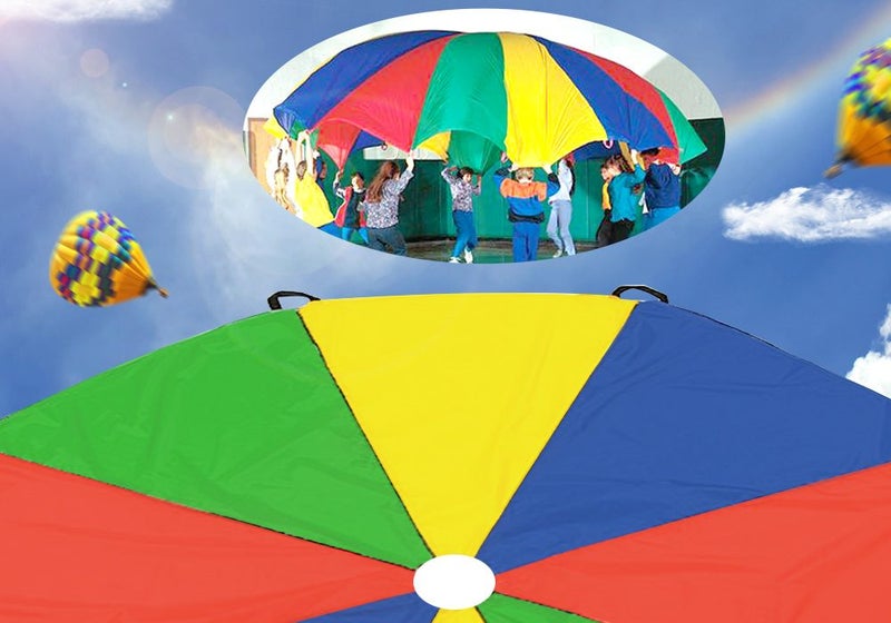 Play Parachute Toy Kids Multi-Coloured 3.5M Large Carousel 1