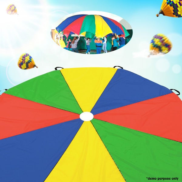 Play Parachute Toy Kids Multi-Coloured 3.5M Large Carousel 5
