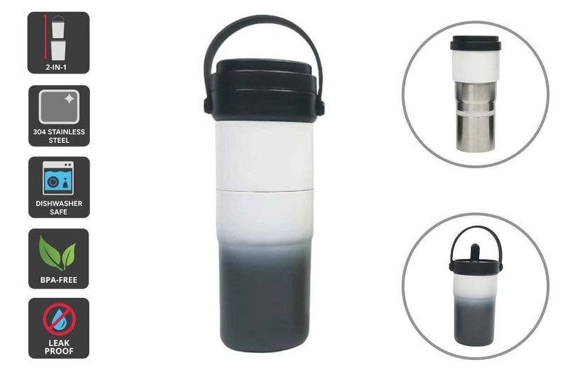 Essentials For You: 2-in-1 Insulated Water Bottle and Travel Mug Carousel 2
