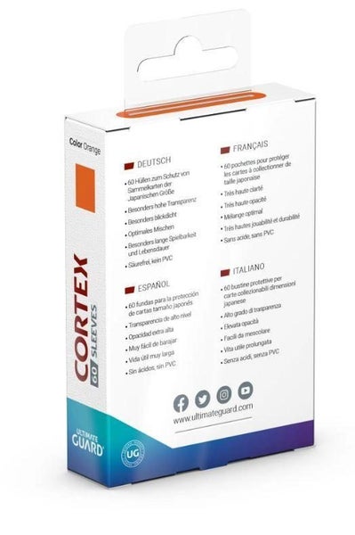 Ultimate Guard: Cortex Japanese Sleeves (60ct) - Glossy Orange Carousel 3