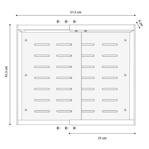 STORFEX Adjustable Width Retractable Kitchen Cabinet Drawer - Black Carousel 5