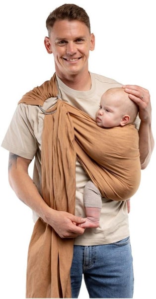 Boba: Linen Ring Sling - Rye Carousel 5