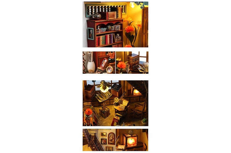 DIY Miniature Magic Book Shop Book Nook Carousel 10