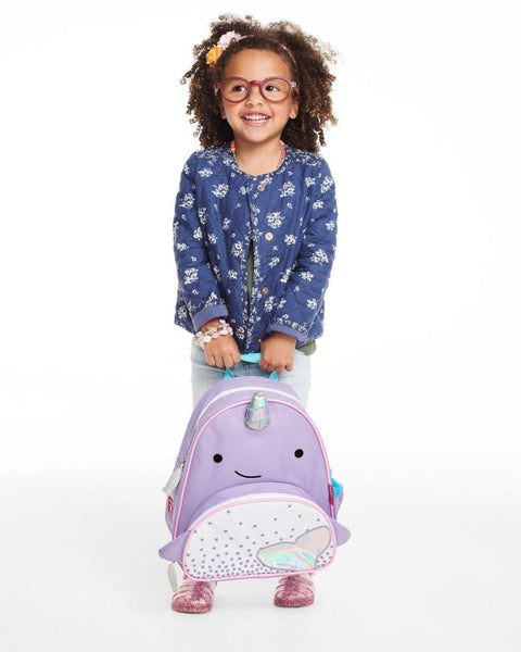 Skip Hop: Zoo Little Kid Backpack - Narwhal Carousel 4
