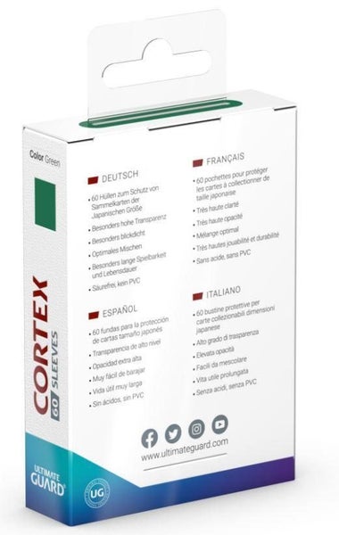 Ultimate Guard: Cortex Japanese Sleeves (60ct) - Glossy Green Carousel 3