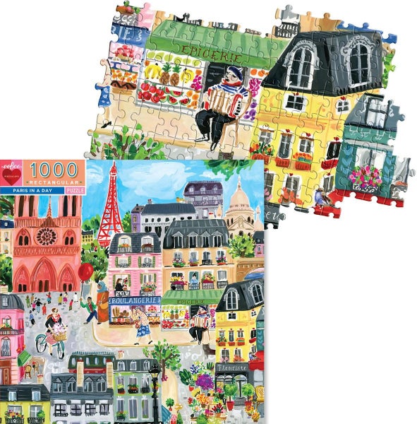 eeBoo: Paris In A Day (1000pc Jigsaw) Carousel 2