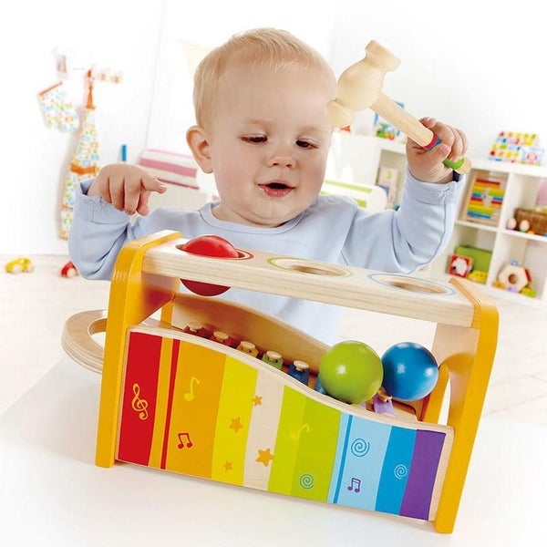 Hape: Wooden Pound and Tap Bench Carousel 2