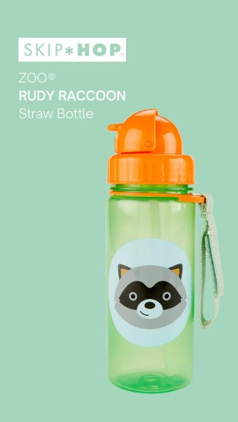 Skip Hop: Zoo PP Straw Bottle - Raccoon (390ml) Carousel 2