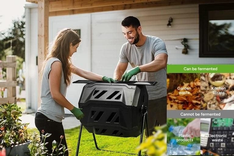 Certa 160L Outdoor Tumbling Compost Bin Carousel 5