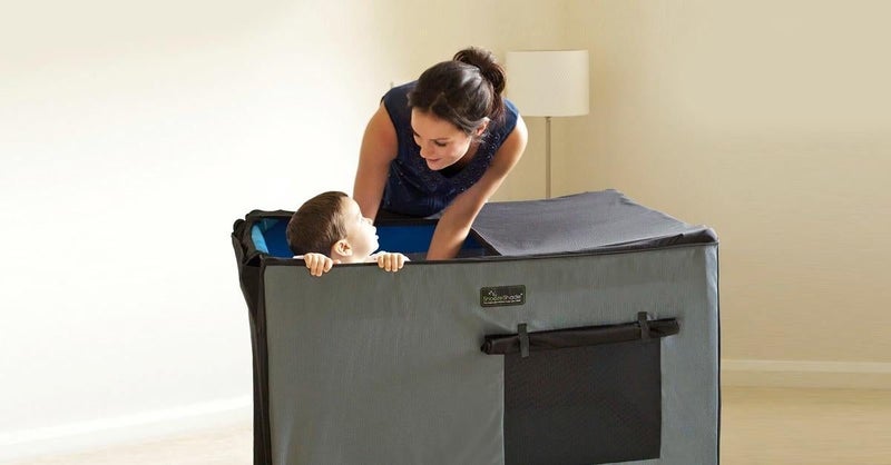 SnoozeShade: Travel Cot Blackout Cover Carousel 5