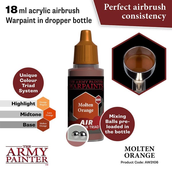 Army Painter: Warpaints Air - Molten Orange Carousel 2