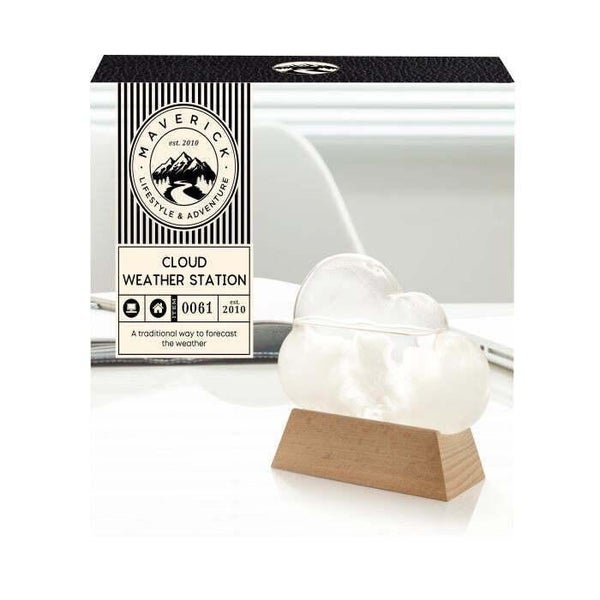 Maverick: Cloud Storm Glass Weather Forecast Station IS Gift Carousel 2