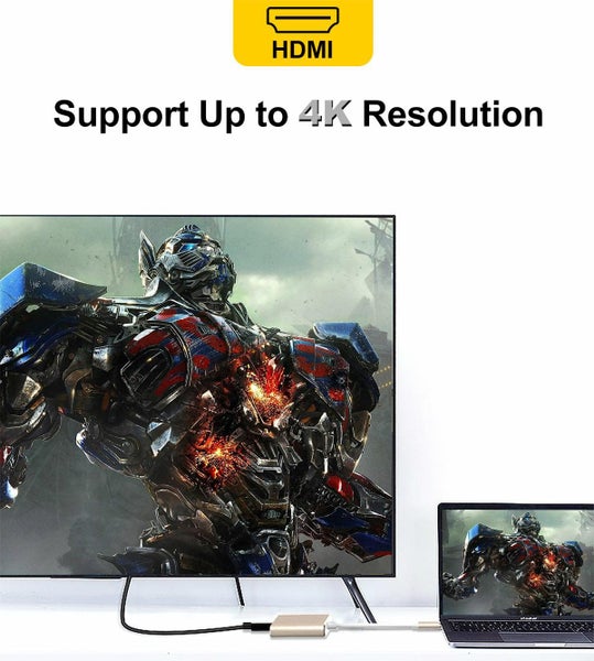 USB C Aluminum Converter Adapter Type C to HDMI / USB 3.0 / Type-C - Gold Carousel 5