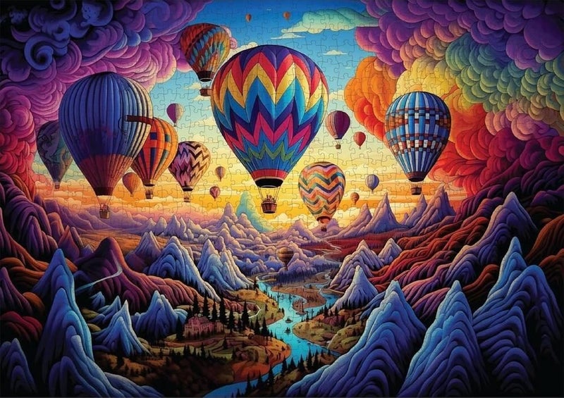 Trippy Puzzles: Rainbow Ride Puzzle (1000pc Jigsaw) Carousel 2