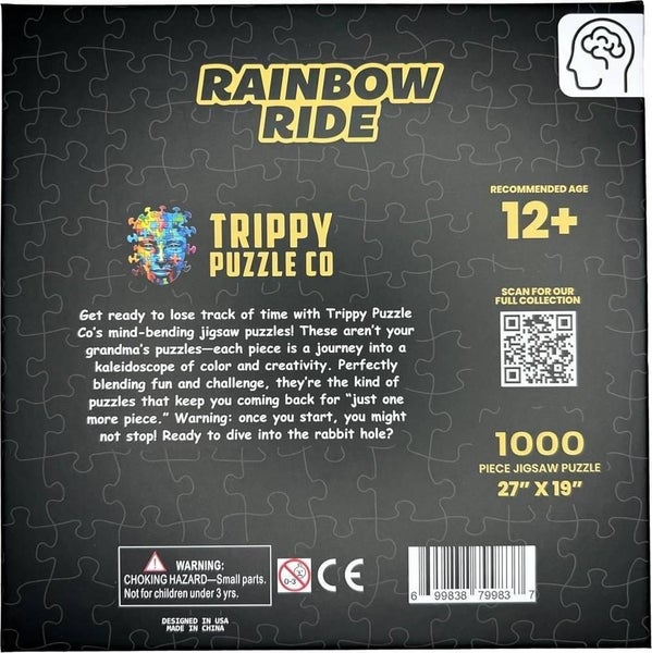 Trippy Puzzles: Rainbow Ride Puzzle (1000pc Jigsaw) Carousel 3