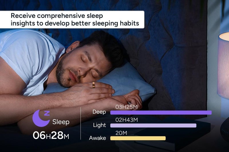 Kogan Aura Smart Ring (Rose Gold, Size 8) Carousel 5