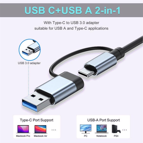 8in1 USB-C Hub Card Reader (Over Stocked) Carousel 8