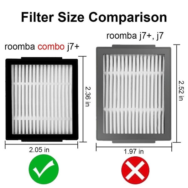 Filters Replacement compatible with irobot Roomba Combo j7+ Robot Vacuum and Mop Carousel 2