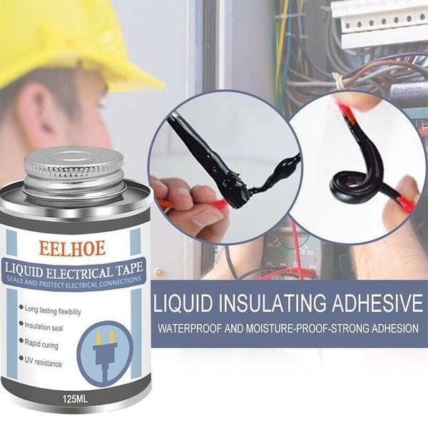 125ML Liquid Insulation Electrical Tape Tube Paste Waterproof Anti-uv Fast Dry Carousel 12