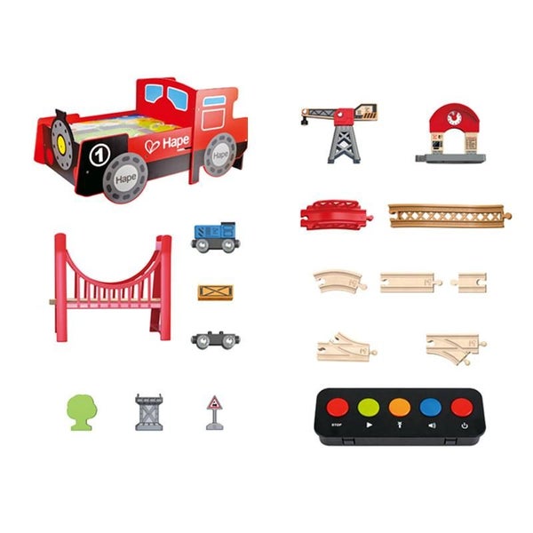 Hape: Ride-on & Foldable Table - Fire Engine Carousel 5
