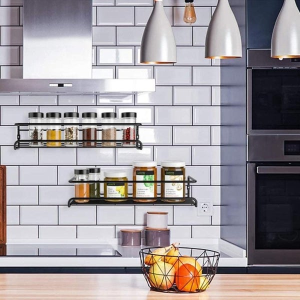 Wall Mount Spice Rack Organizer Set - (4-Piece) Carousel 2