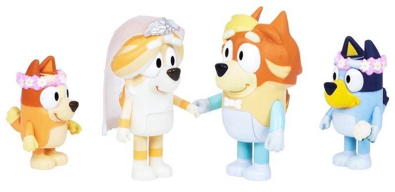 Bluey: Figure 4-Pack - Wedding Time! Carousel 2