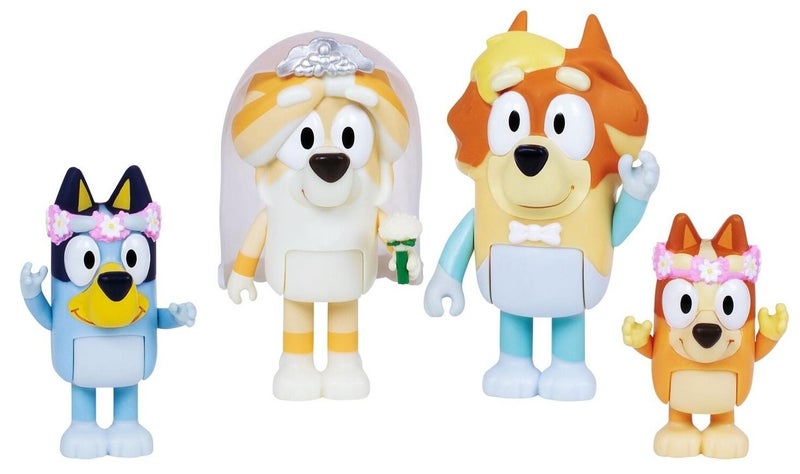Bluey: Figure 4-Pack - Wedding Time! Carousel 5