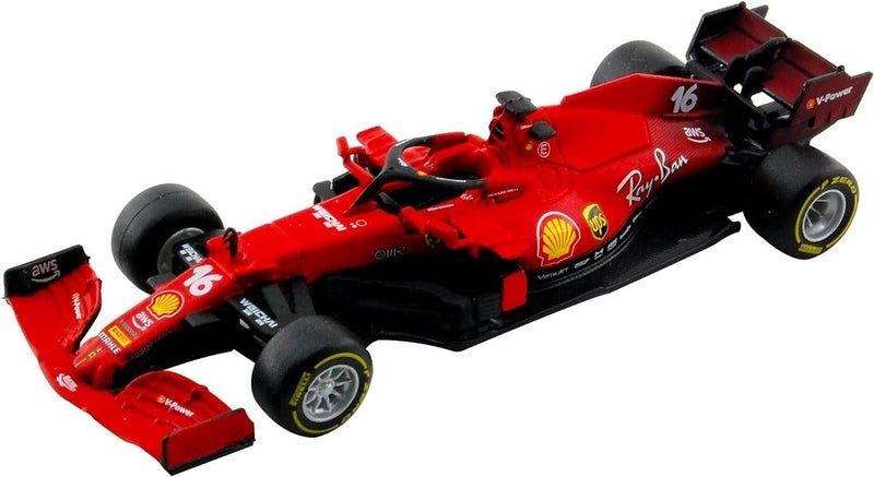 Bburago: 1:43 Diecast Vehicle - Ferrari Racing (SF21 #16 Carlos Sainz) Carousel 2