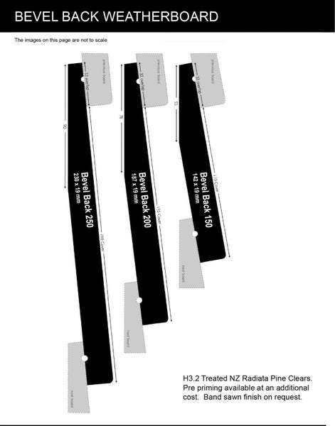 142x19mm Weatherboard (BB150) Bevel Back, Pre-Primed64538806567681110