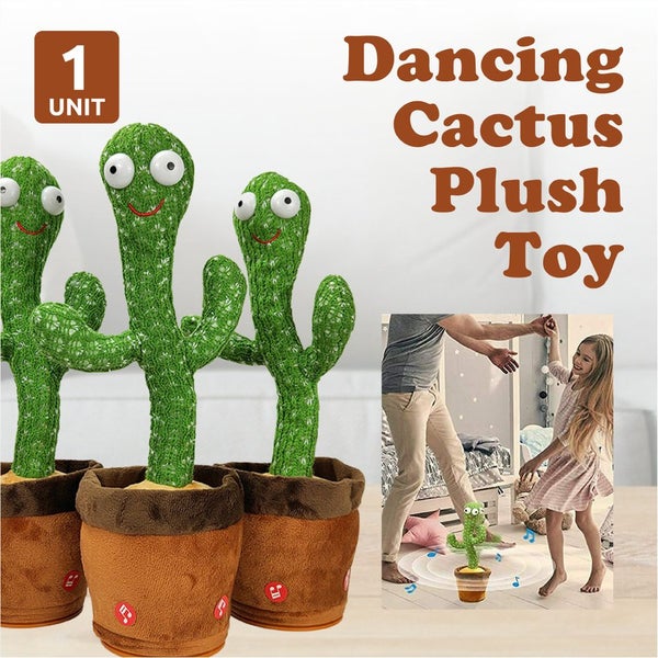 Dancing Cactus Plush Toy Electronic Shake with song cute Dance Succulent Gift Carousel 1