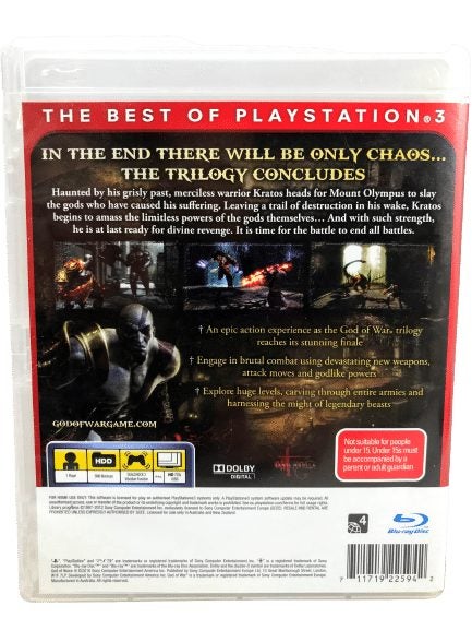 God of War III (God of War 3) PS3 *MINT COMPLETE* Carousel 4
