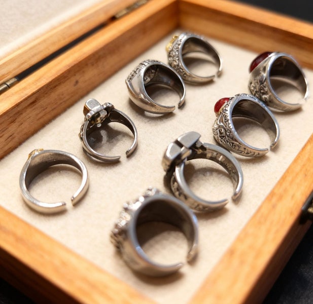 (8X Statement Rings) Bold & Beautiful Rings Punk Rock Design RSS43QS-1664587508101634114