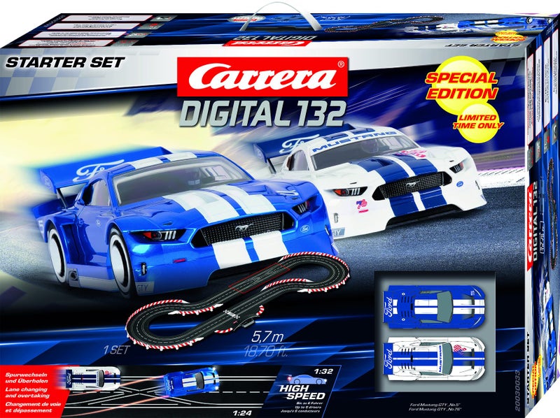 Carrera 1/32 Digital Ford Mustang CTY Special Edition Set Carousel 1