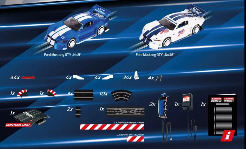 Carrera 1/32 Digital Ford Mustang CTY Special Edition Set Carousel 2