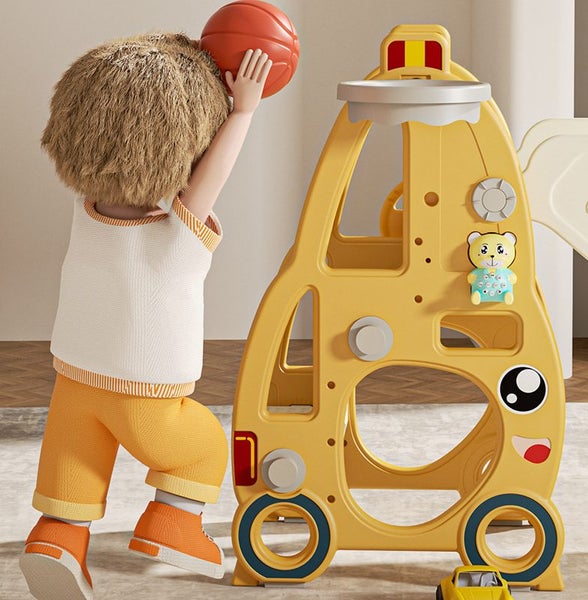 Kids Slide with Basket Ball Carousel 5