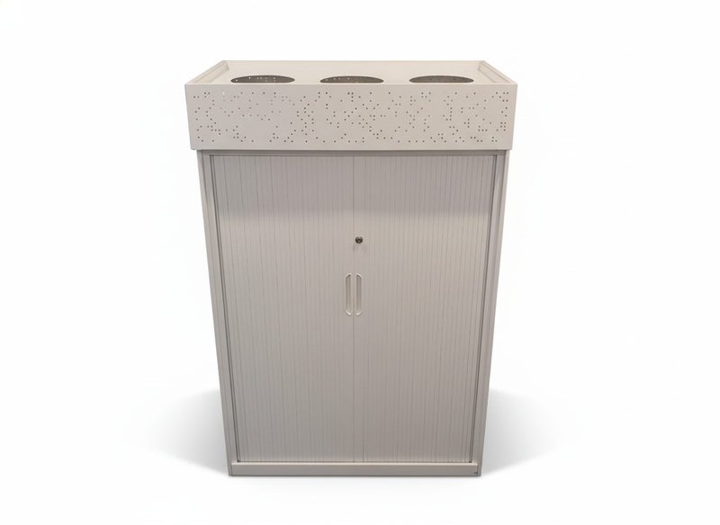 Tambour Cupboard with Planter Box 138h x 90 cm Carousel 3